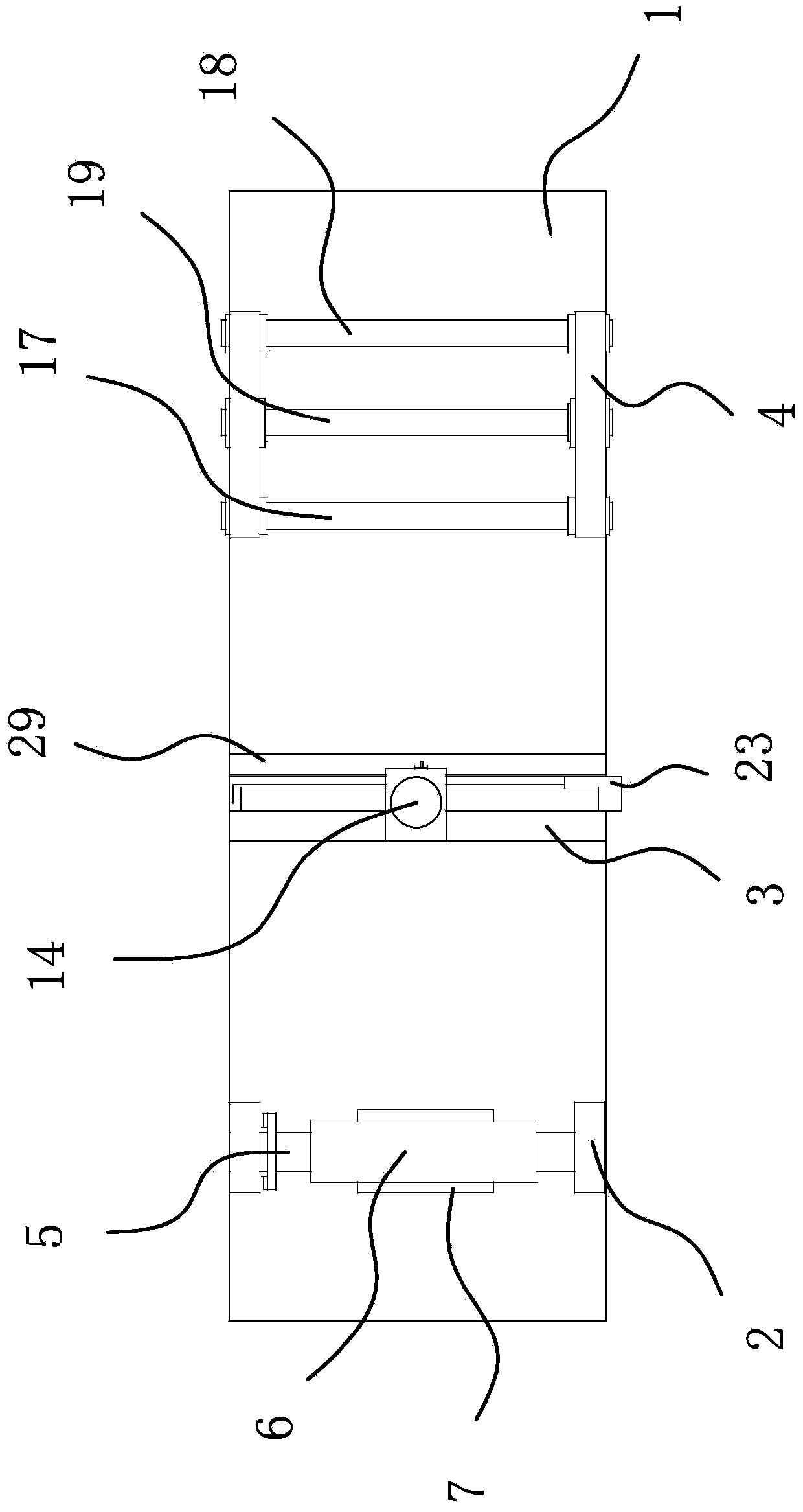 Winding device of BOPP thin film