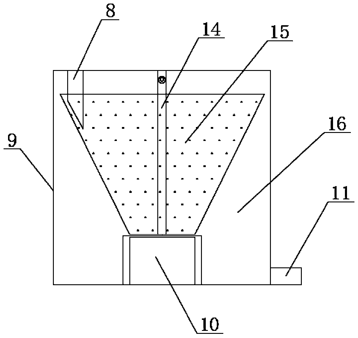 Integrated sewage treatment device for livestock and poultry excrement