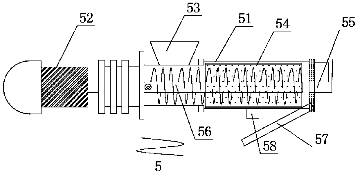 Integrated sewage treatment device for livestock and poultry excrement