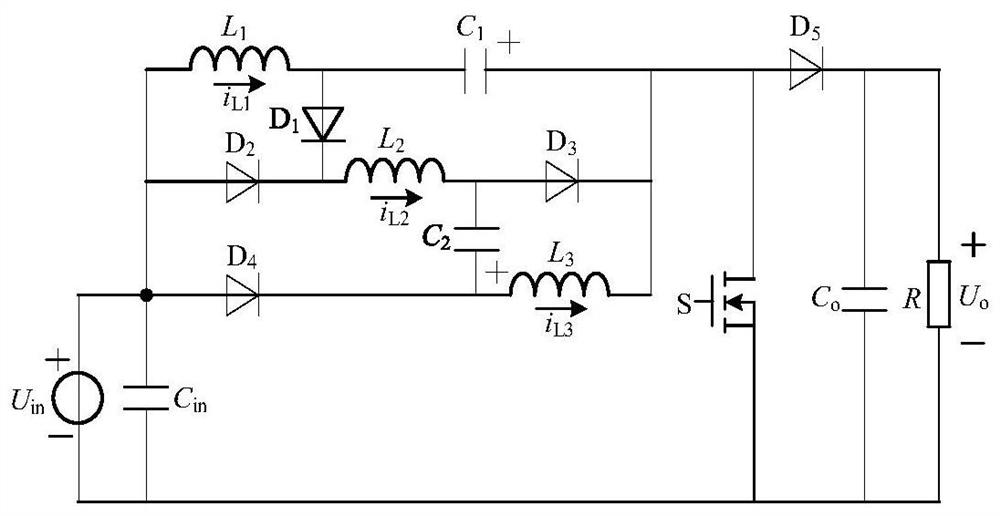 Three-inductor high-gain Boost converter