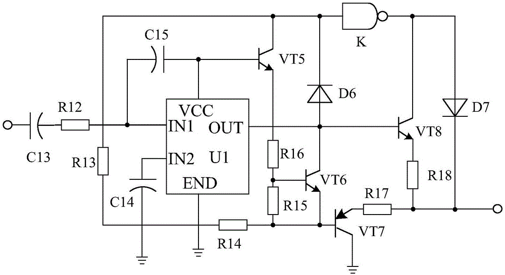 Two-pole low-pass filtering and amplifying LED voltage stabilizing system based on linear driving