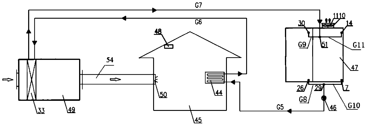 Evaporative cooling and evaporative condensation cooperative coupling double-cold-source cold water system