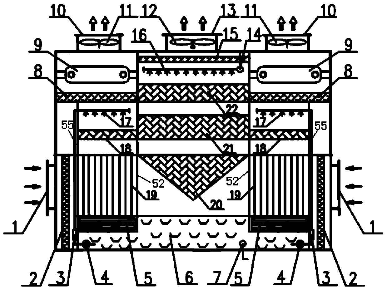 Evaporative cooling and evaporative condensation cooperative coupling double-cold-source cold water system