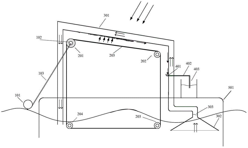 Wave-energy full-automatic sea water desalting device and realizing method