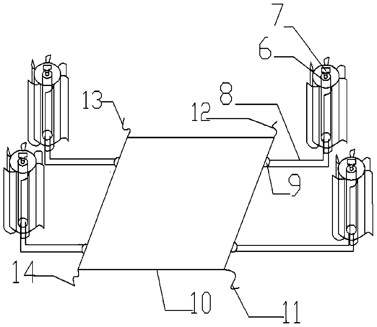 Novel marine self-floating type wind-wave power generating device