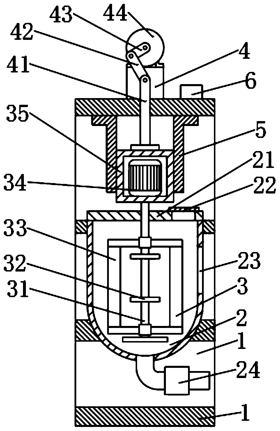 Printing ink stirring device