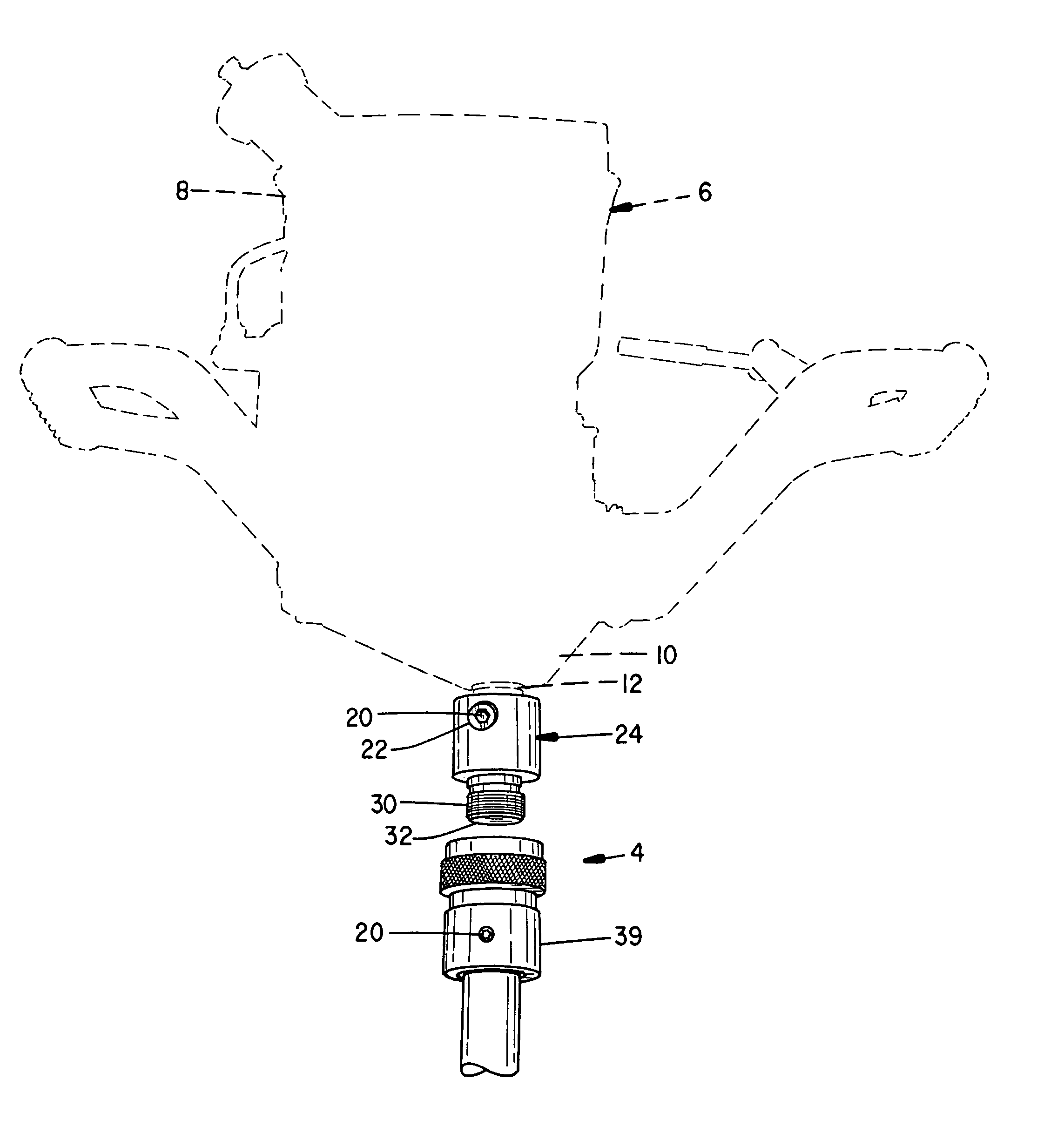 Auger quick coupler