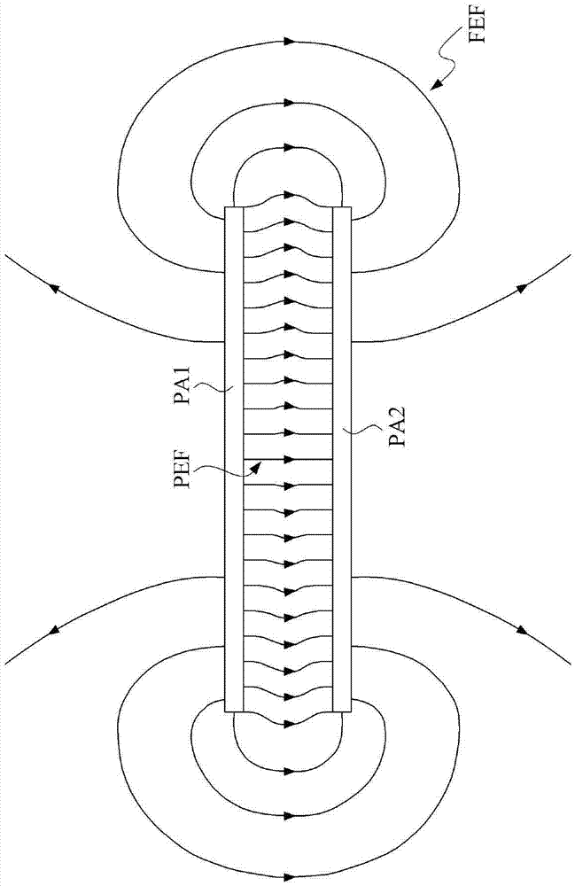 Position sensor and changeable capacitance module of same