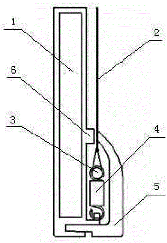 Crease-free picture frame screen with hidden spring