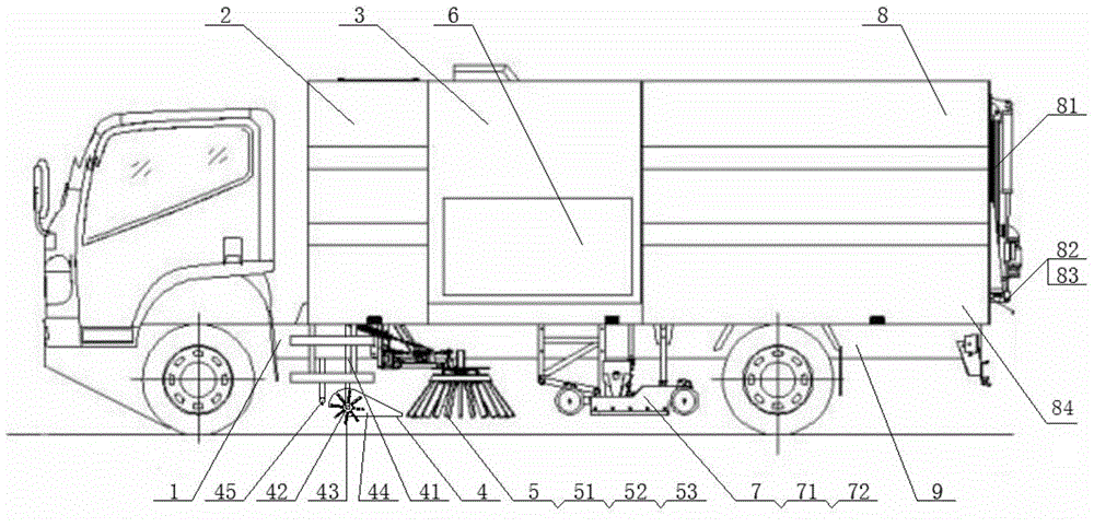 Road cleaning trolley