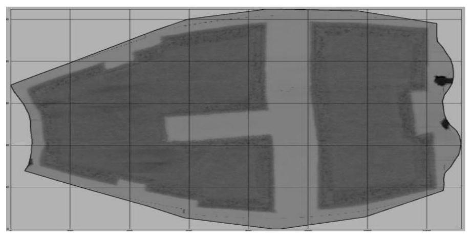 Processing method for manufacturing digital model before ultrasonic C scanning detection plan based on CATIA