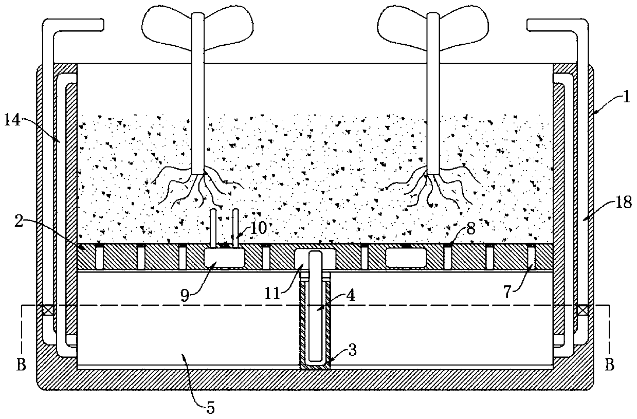 High-temperature-resistant self-watering flowerpot