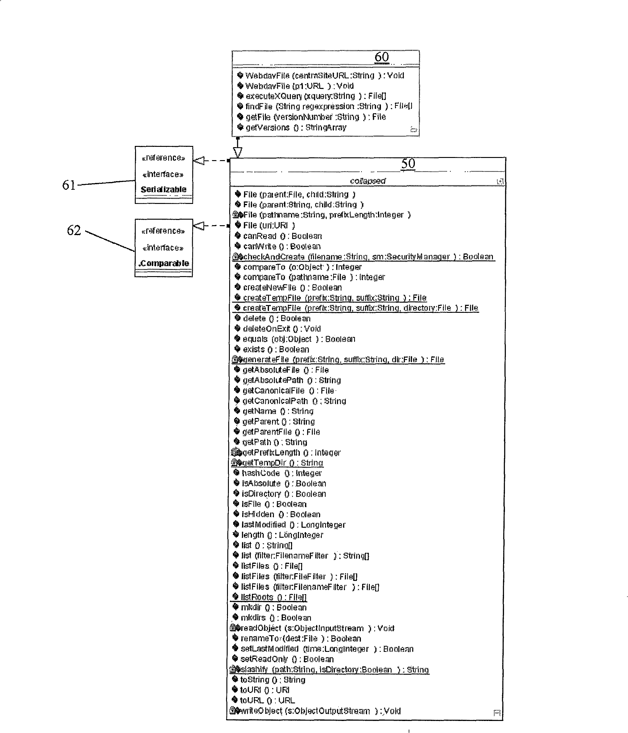 System and method for accessing files in a physical data storage