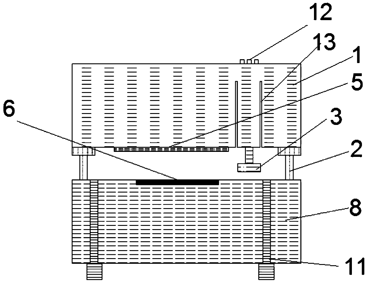 Integrated silicon oscillator structure and preparation method thereof