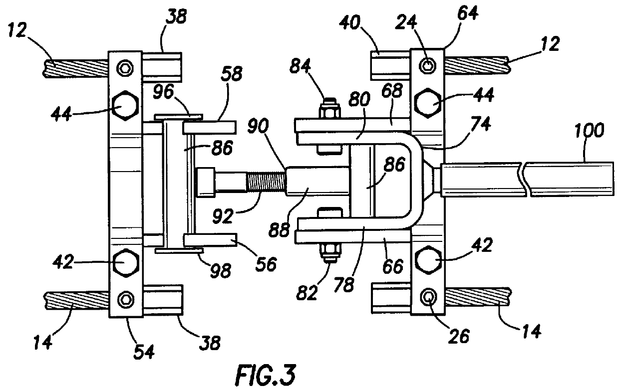 Pipe clamp having cable connected clamp members