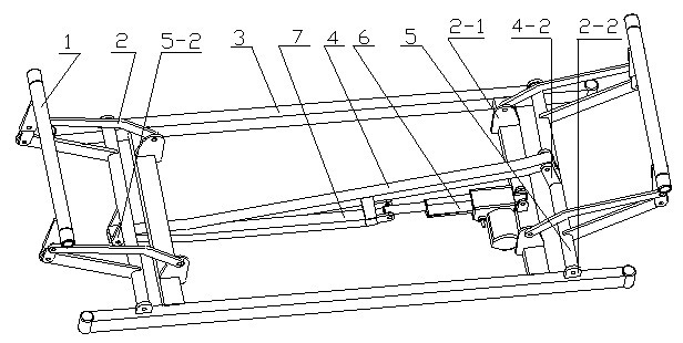 Electric nursing bed and lifting method