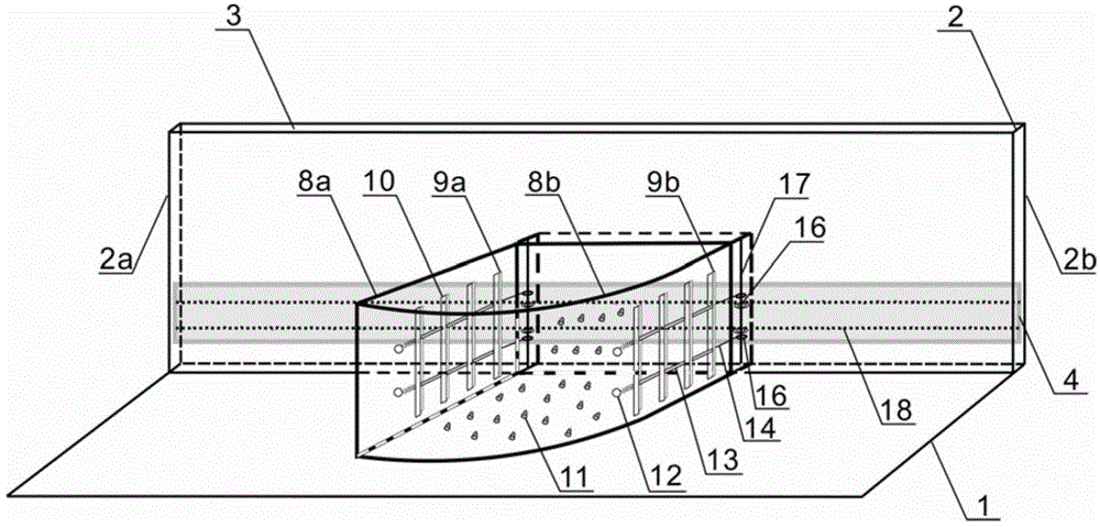 Ecological fish way with staggered spacer block structures