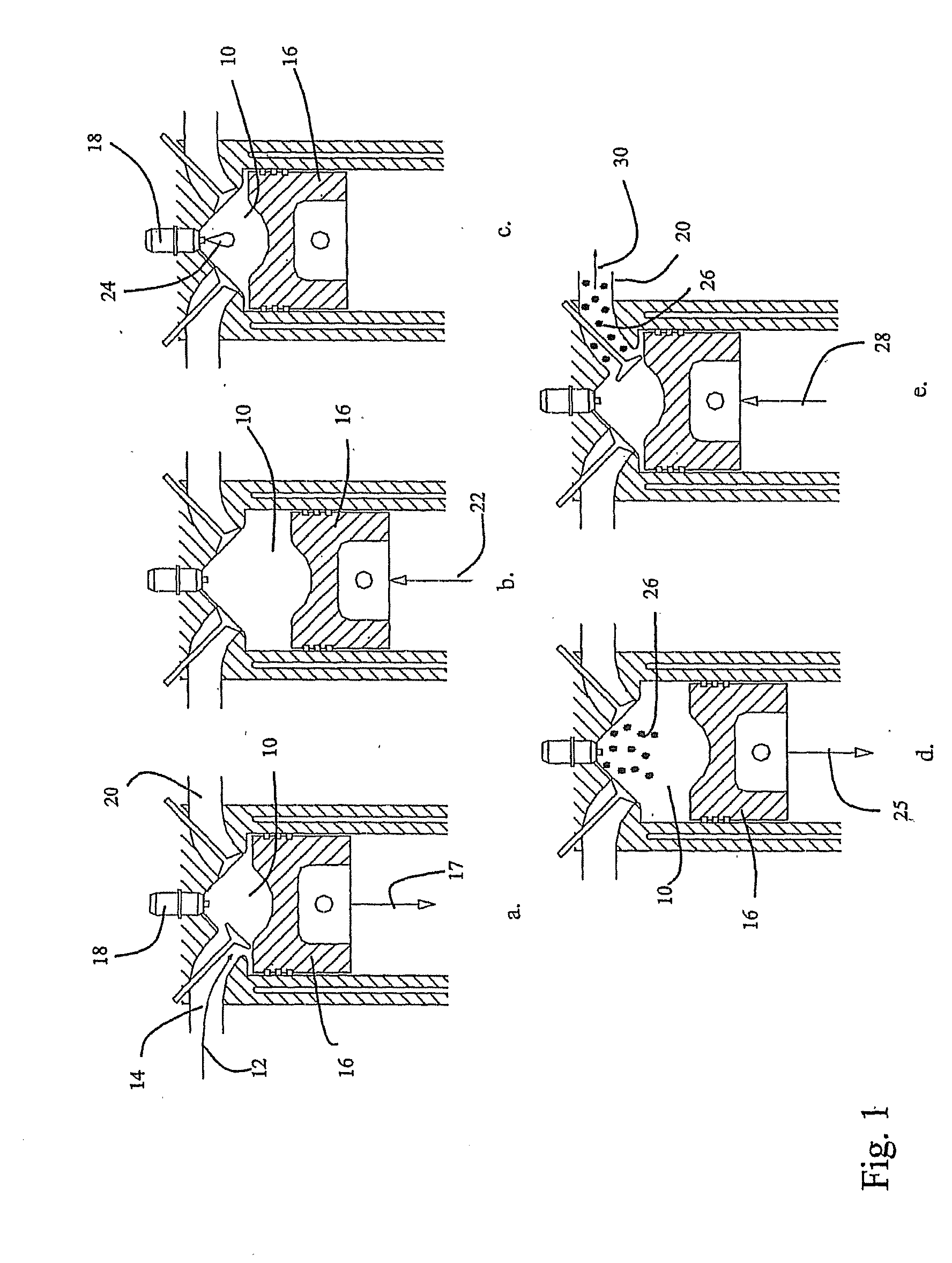 Method and apparatus for providing for high EGR gaseous-fuelled direct injection internal combustion engine