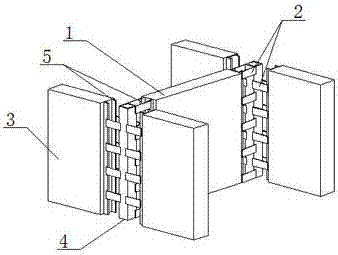 Prefabricated steel-confined concrete shear wall structure