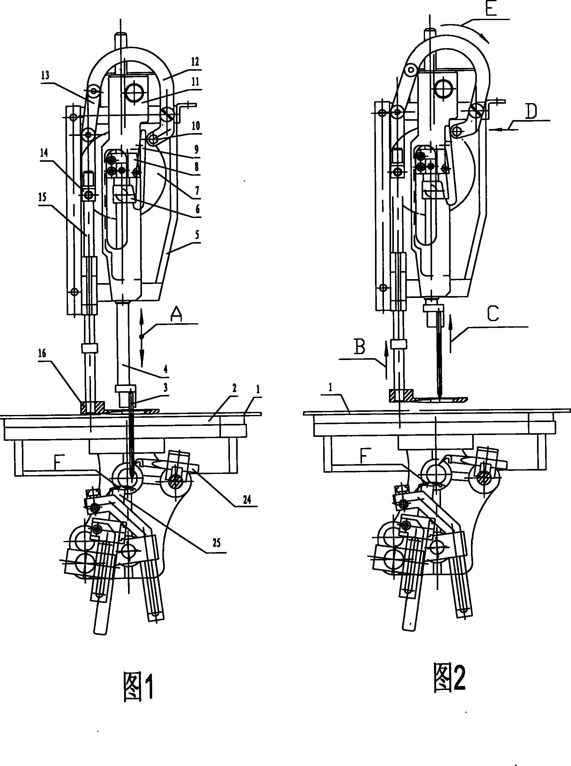 Automatic lifter of carpet tufting machine needle bar