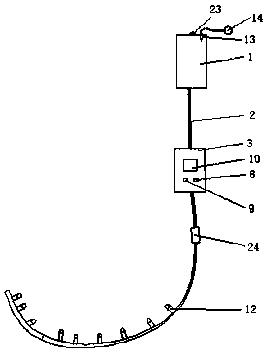 Device for continuous constant-temperature humidification in craniocerebral surgery