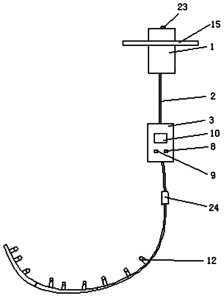 Device for continuous constant-temperature humidification in craniocerebral surgery