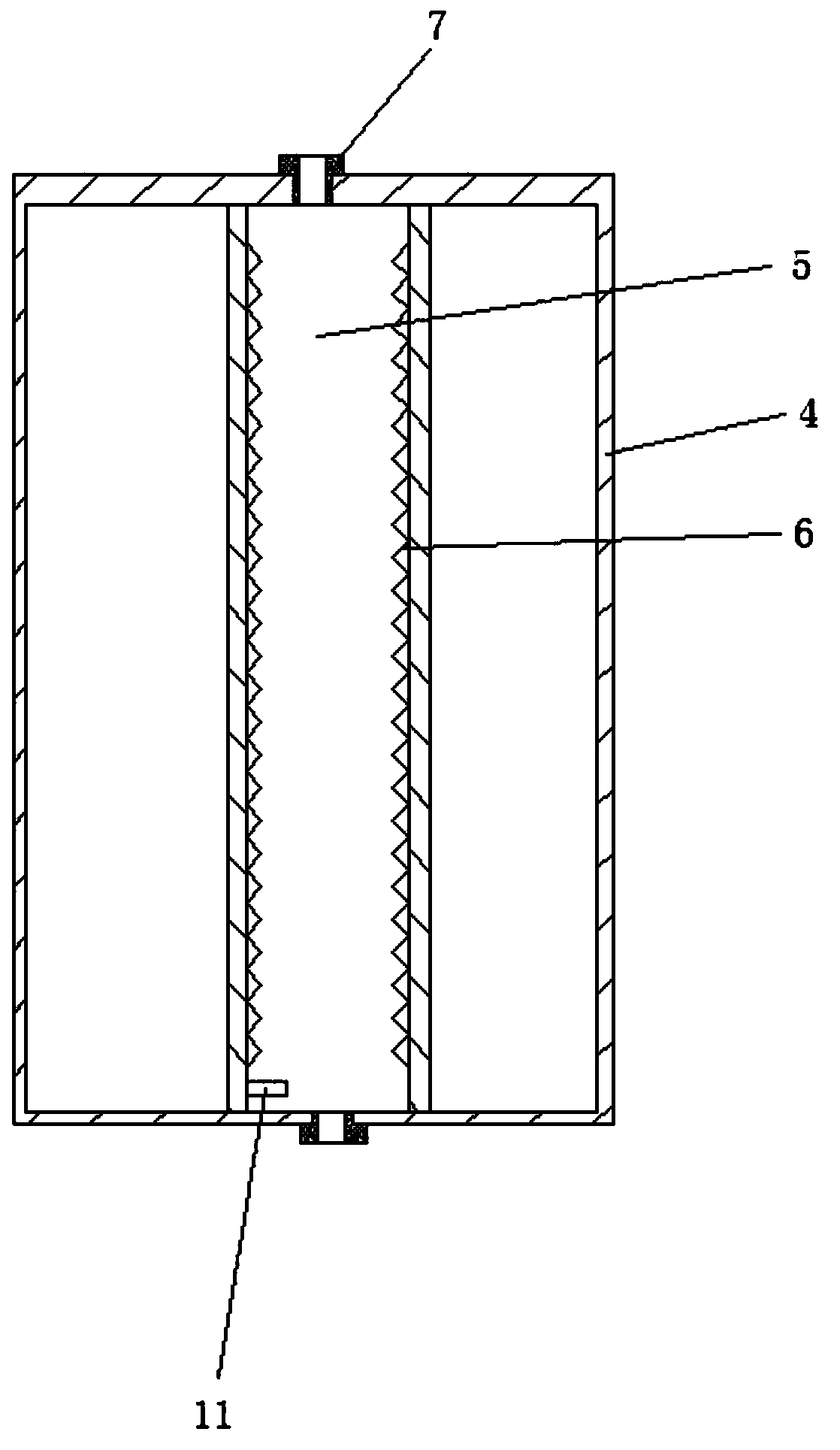 Device for continuous constant-temperature humidification in craniocerebral surgery