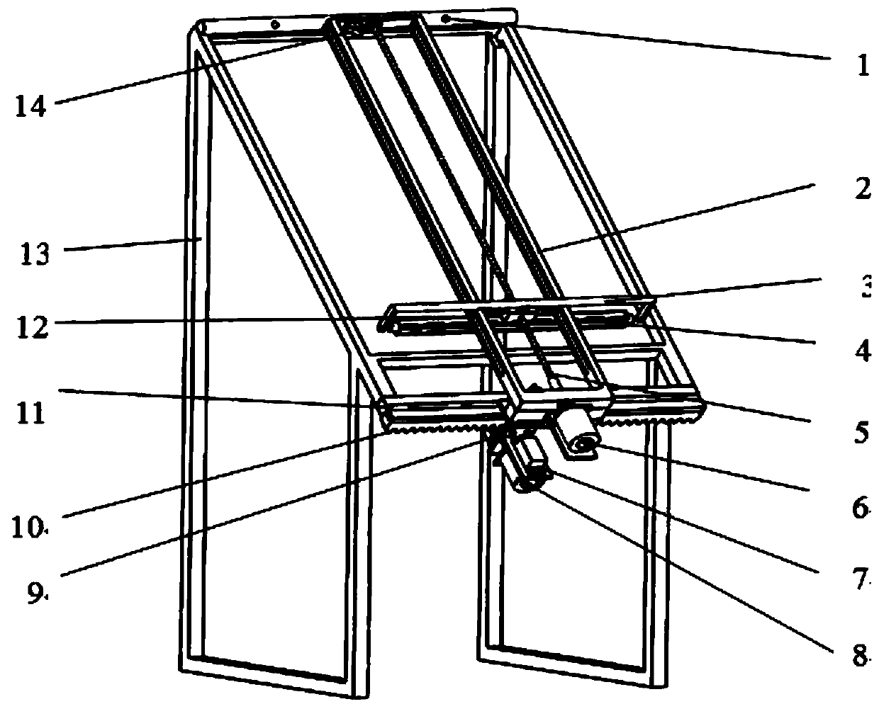 Cleaning device for solar photovoltaic electricity generation panel cleaning