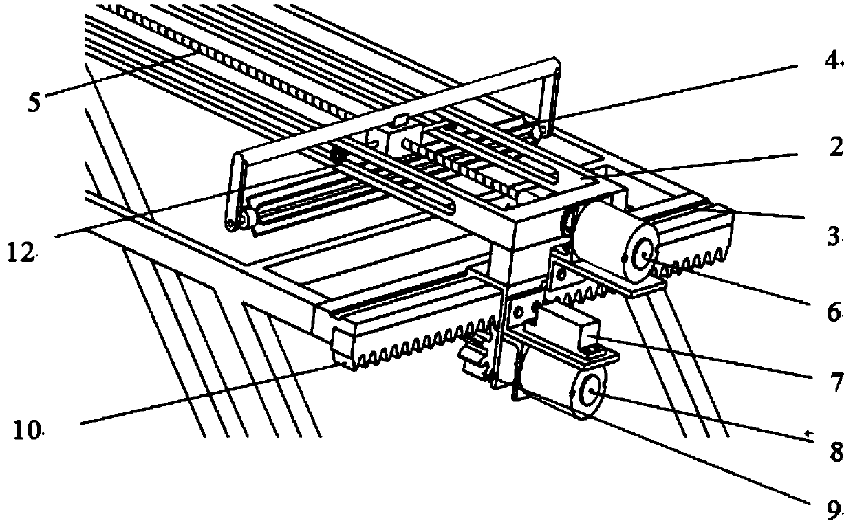 Cleaning device for solar photovoltaic electricity generation panel cleaning