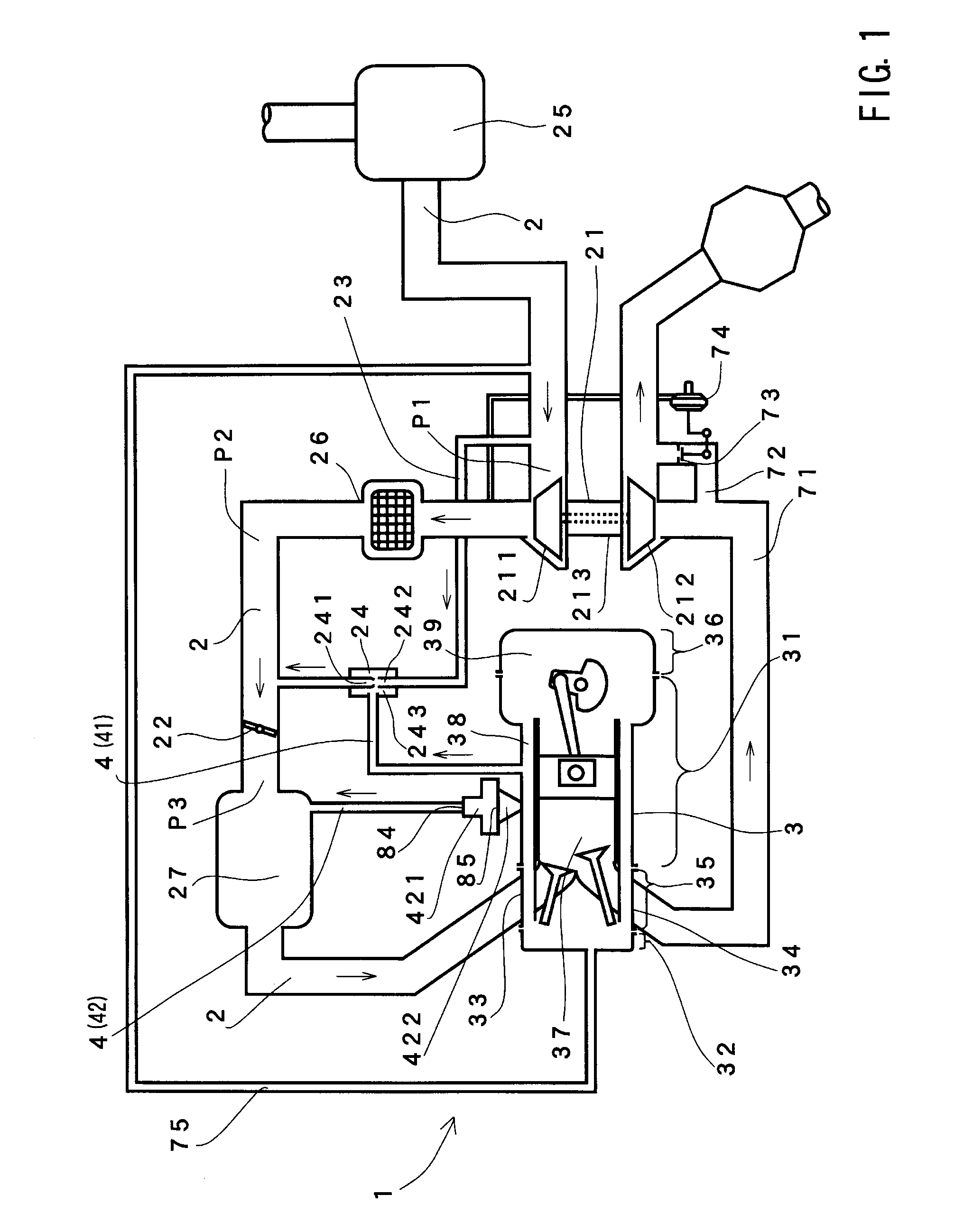 Blow-by gas refluxing device