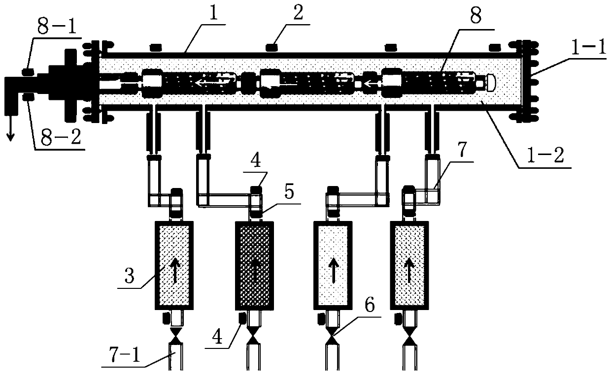 Heterogeneous reservoir horizontal well water control simulation experiment device and experiment method thereof