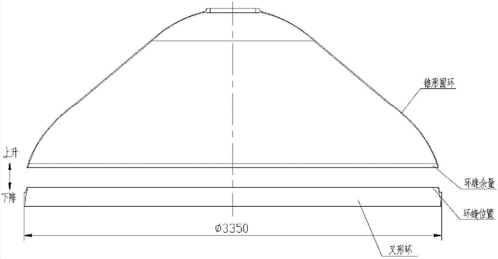 Precision lifting and positioning device for inner-support mold tire at conical bottom of storage box