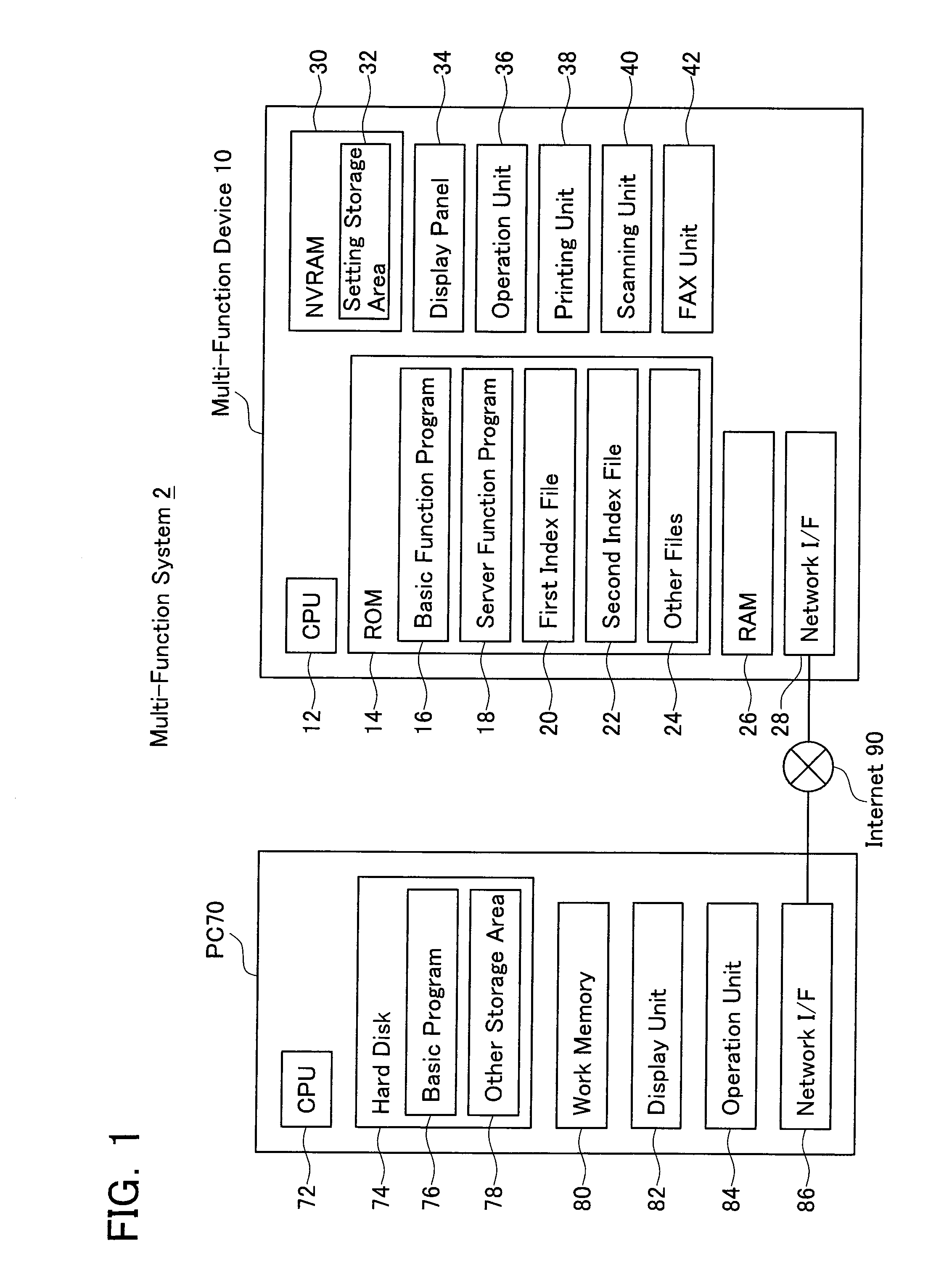 Printer Having Web Server Function