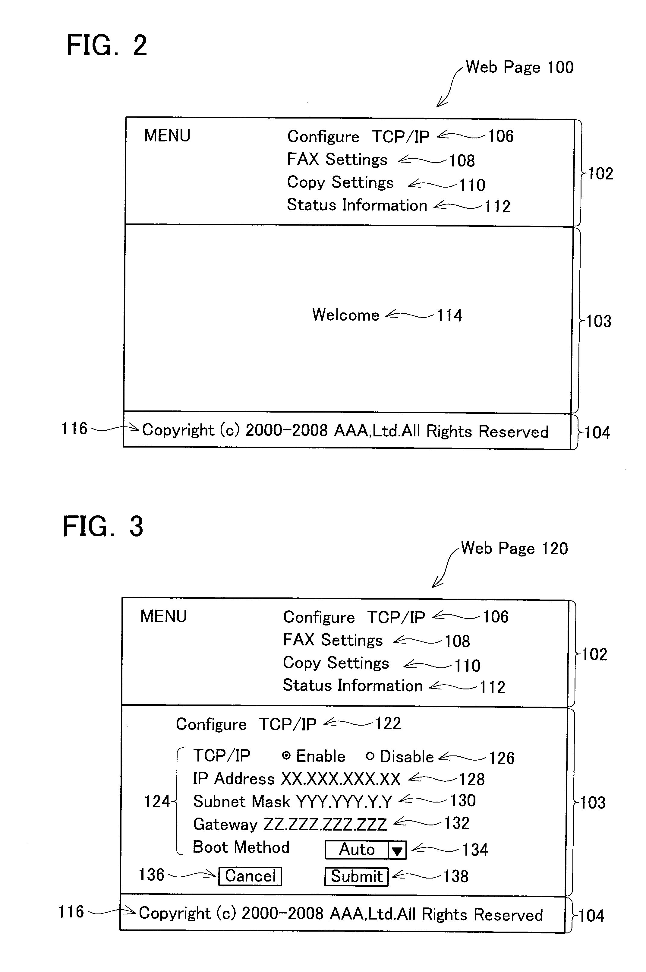 Printer Having Web Server Function