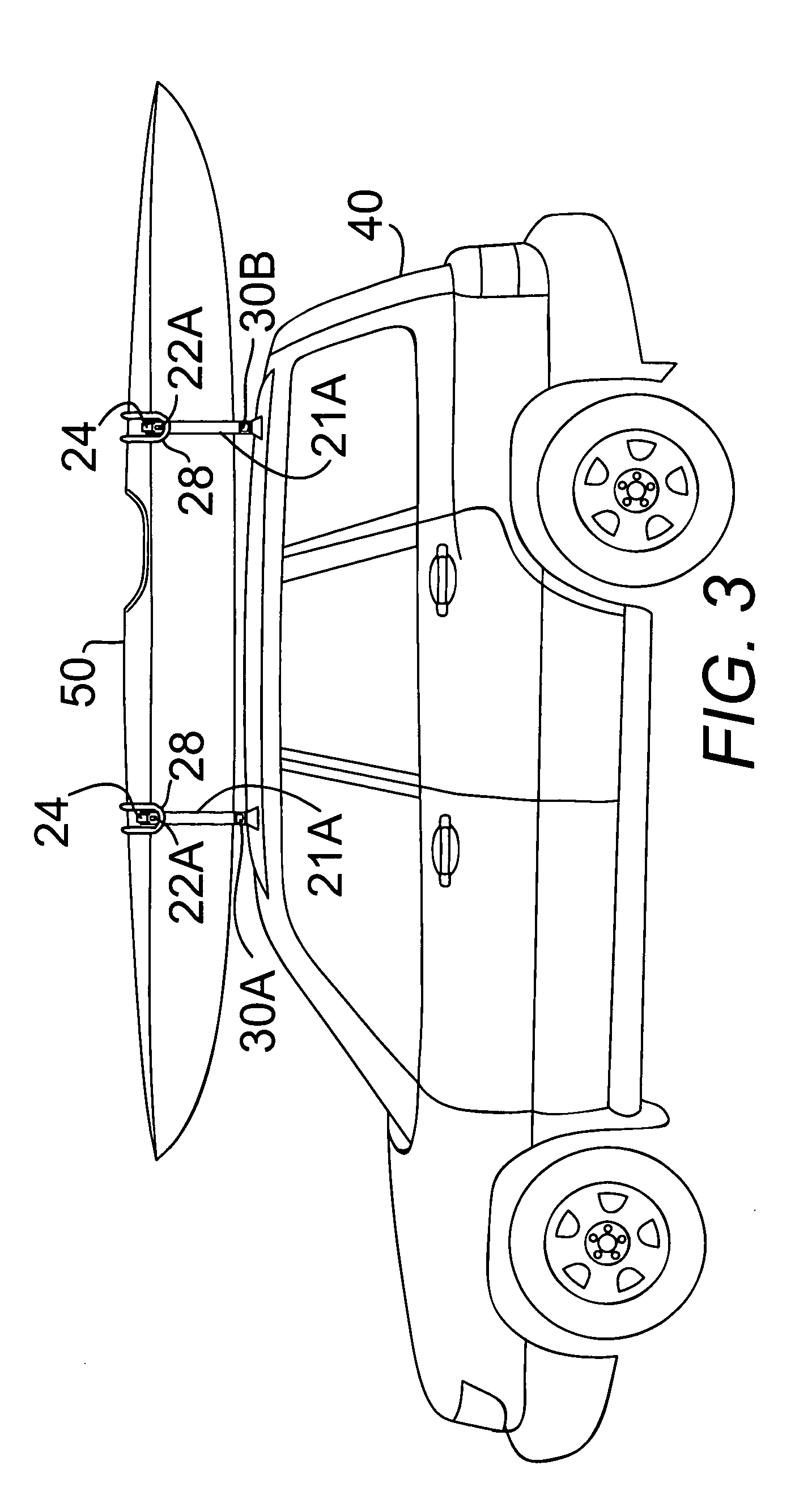 Kayak carrier for vehicle roof rack