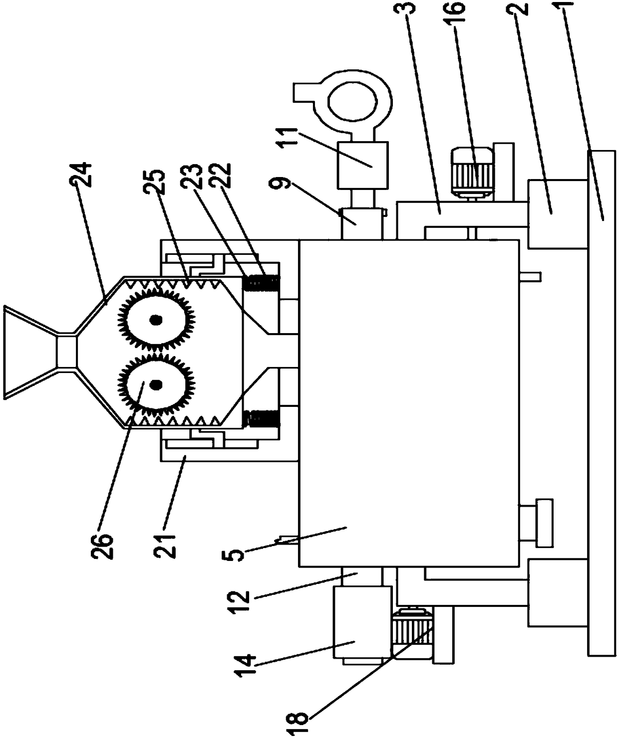 Organic fertilizer fermentation device