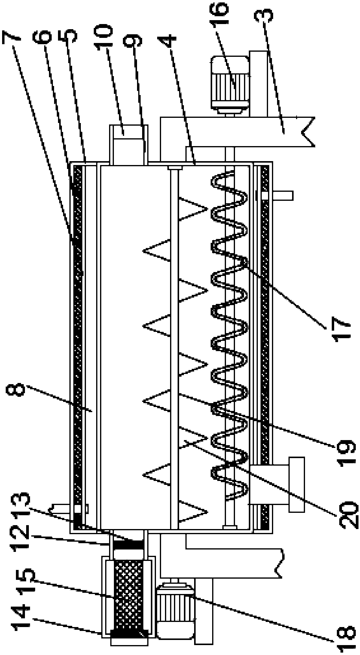 Organic fertilizer fermentation device