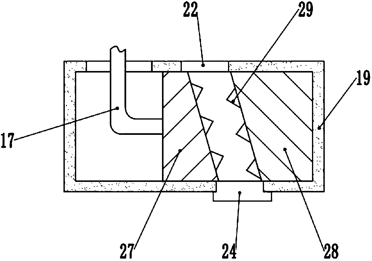 Organic compound fertilizer mixing device for animal husbandry