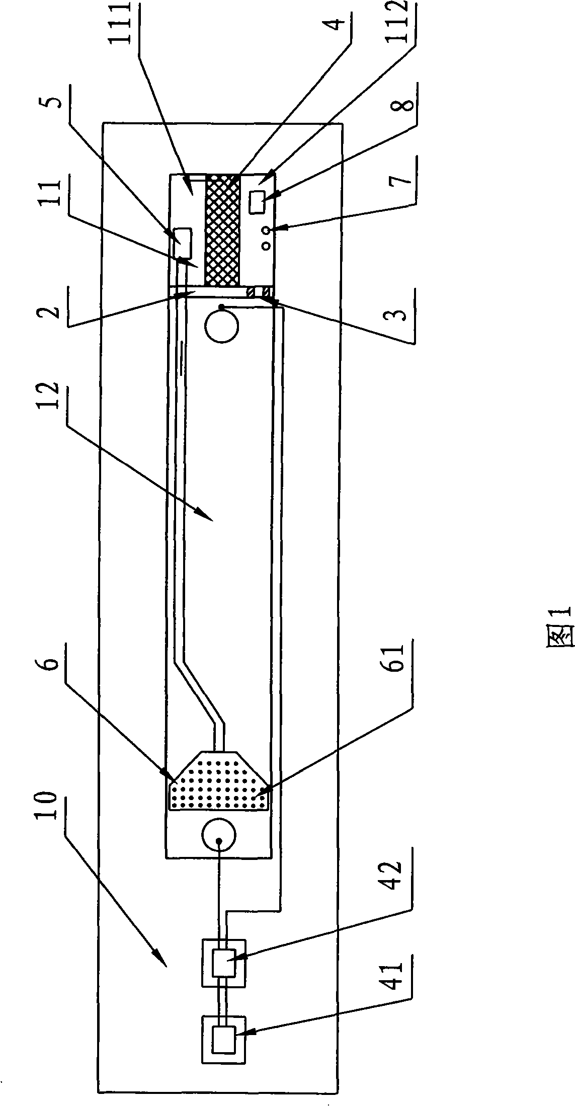 Tester for acousto-optic-electric action of fishes