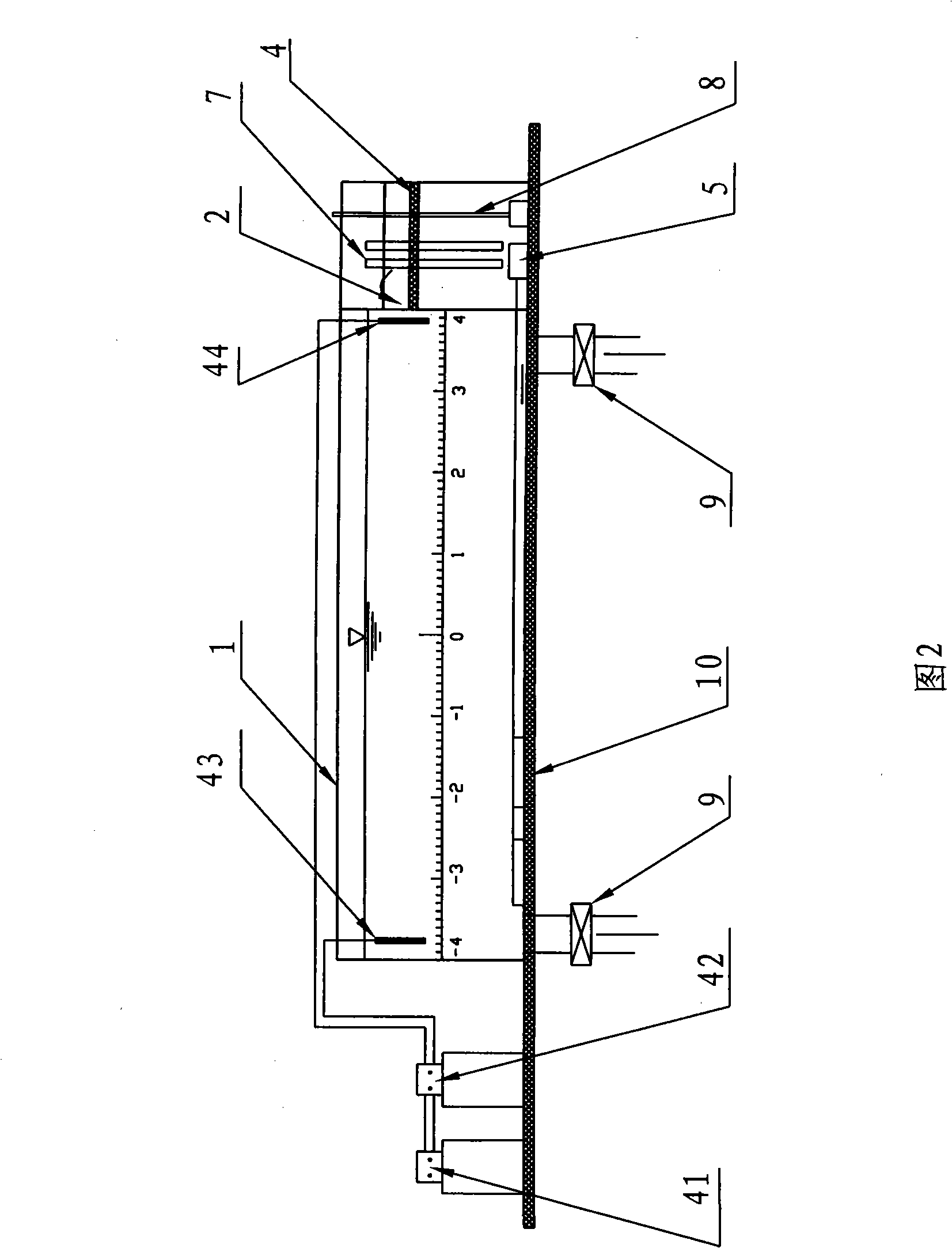 Tester for acousto-optic-electric action of fishes