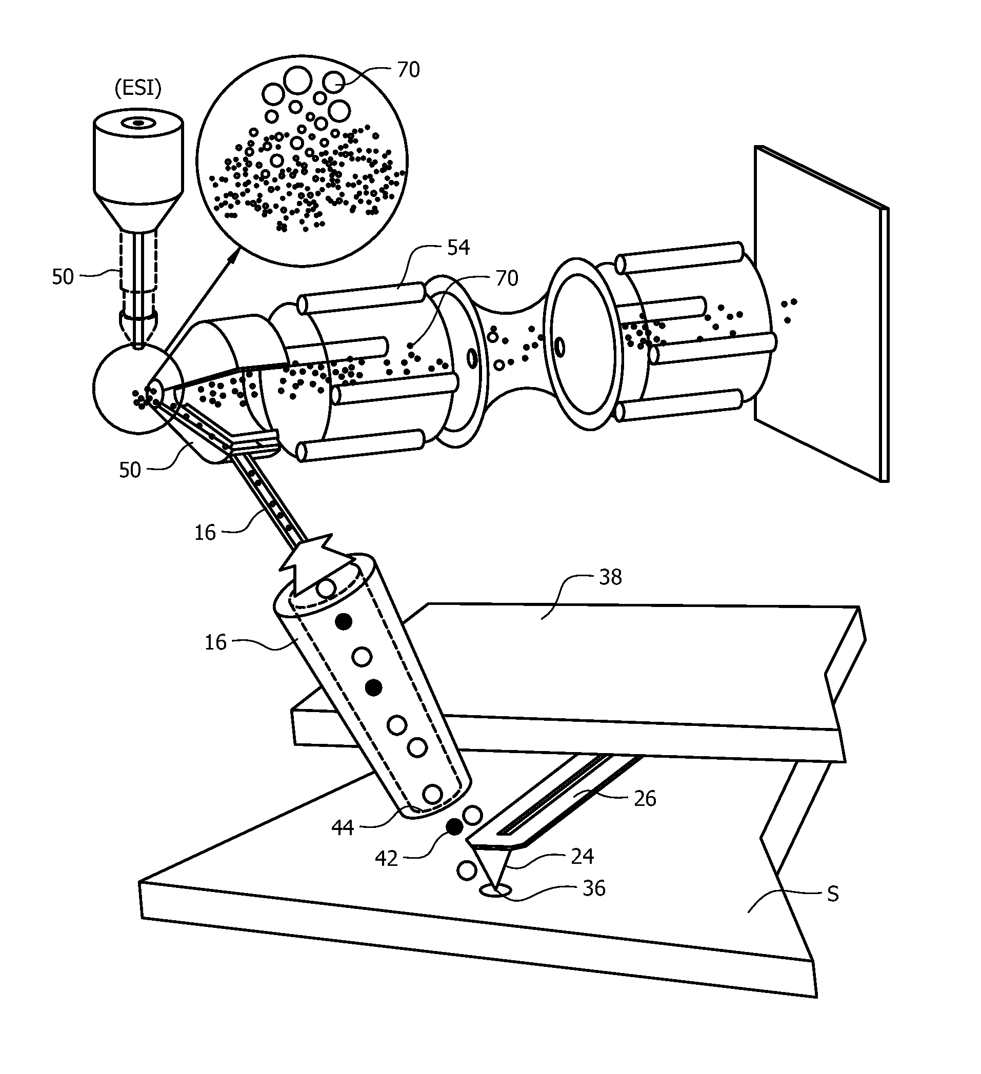 Spatially resolved thermal desorption/ionization coupled with mass spectrometry