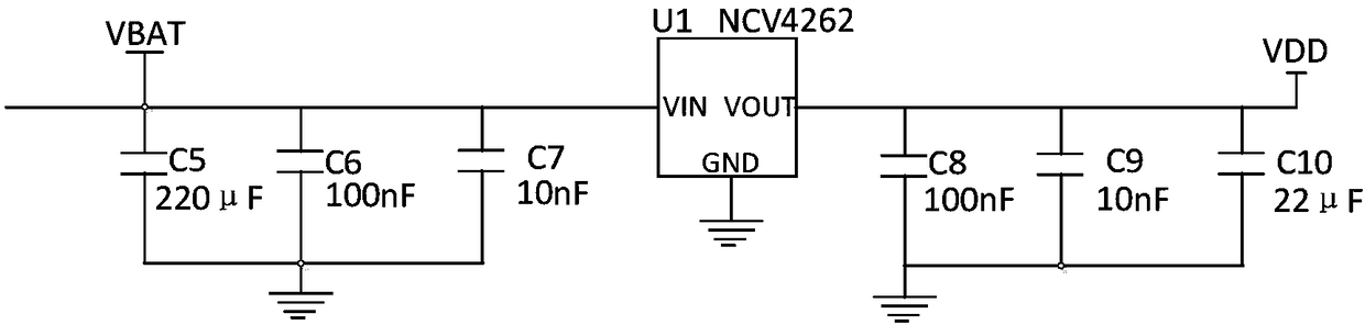 Automobile electric tail door ECU control main board