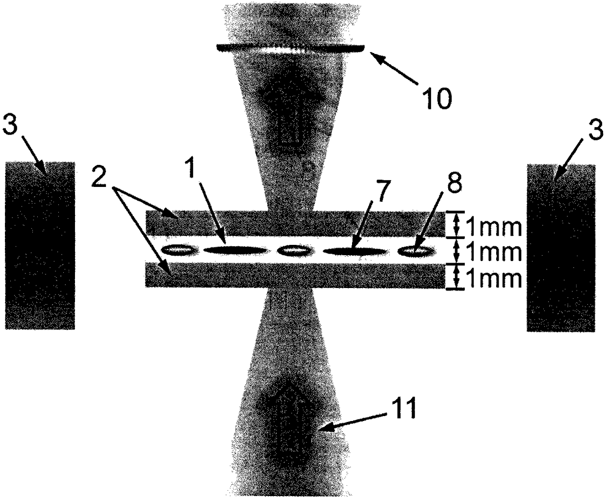 Terahertz liquid crystal phase shifter based on magnetic nanoparticle and preparation method thereof