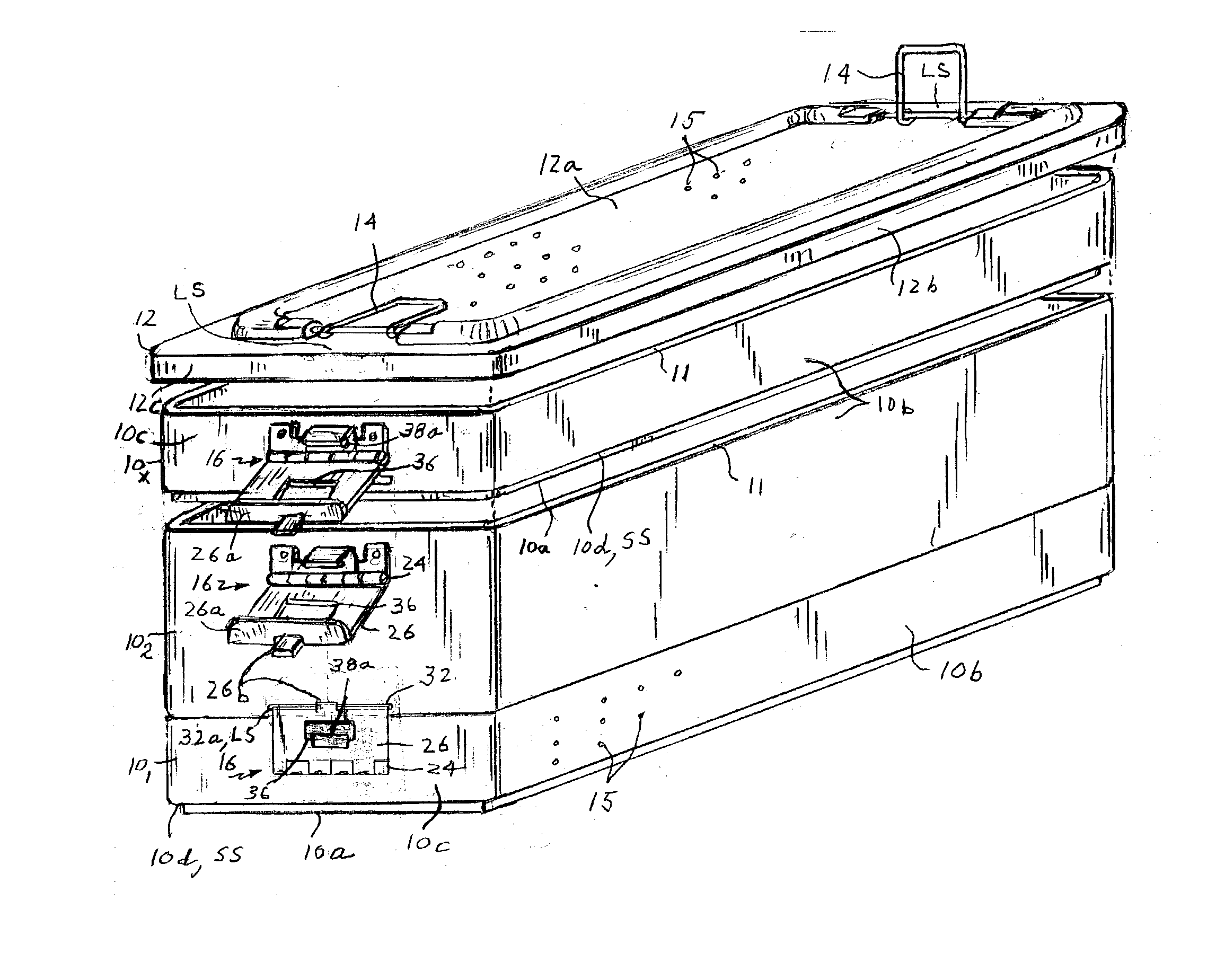 Variably stackable sterilization tray system