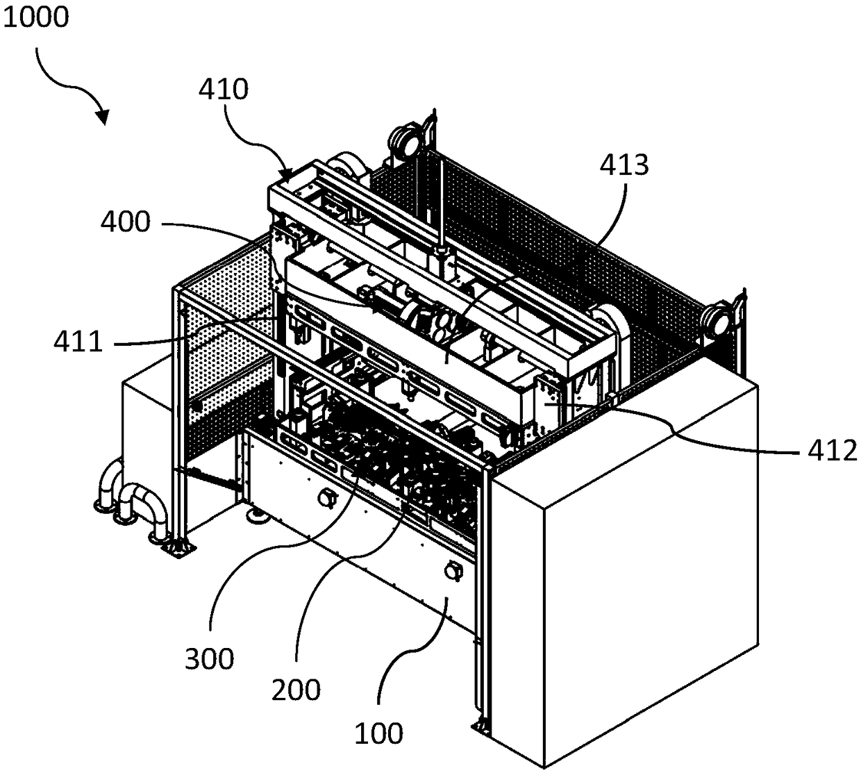 Automobile door armrest edge-covering equipment