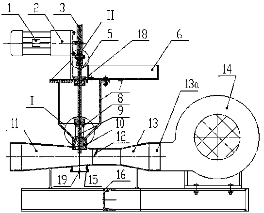 Reciprocating material feeding type high-concentration dust producer