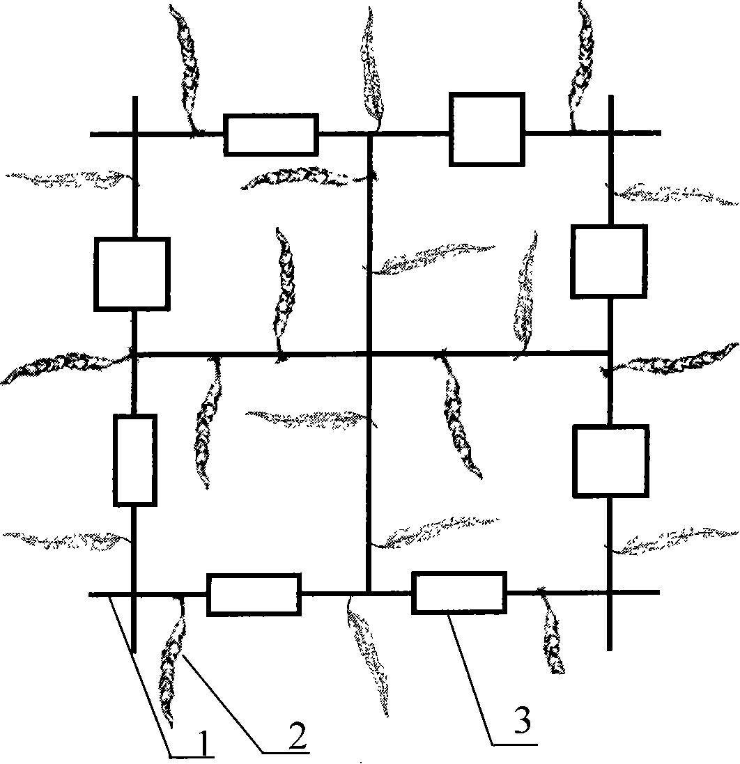 Artificial algae field and construction method thereof