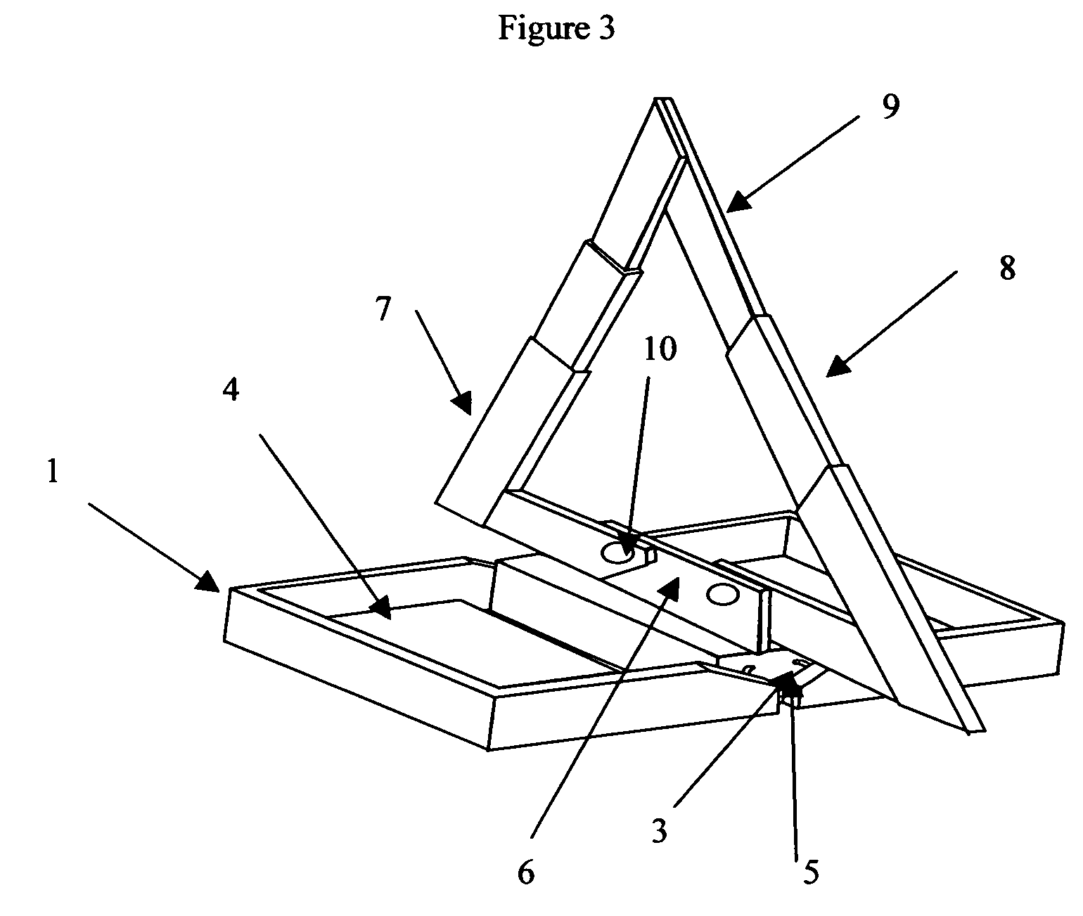 Triangular retractable safety marker