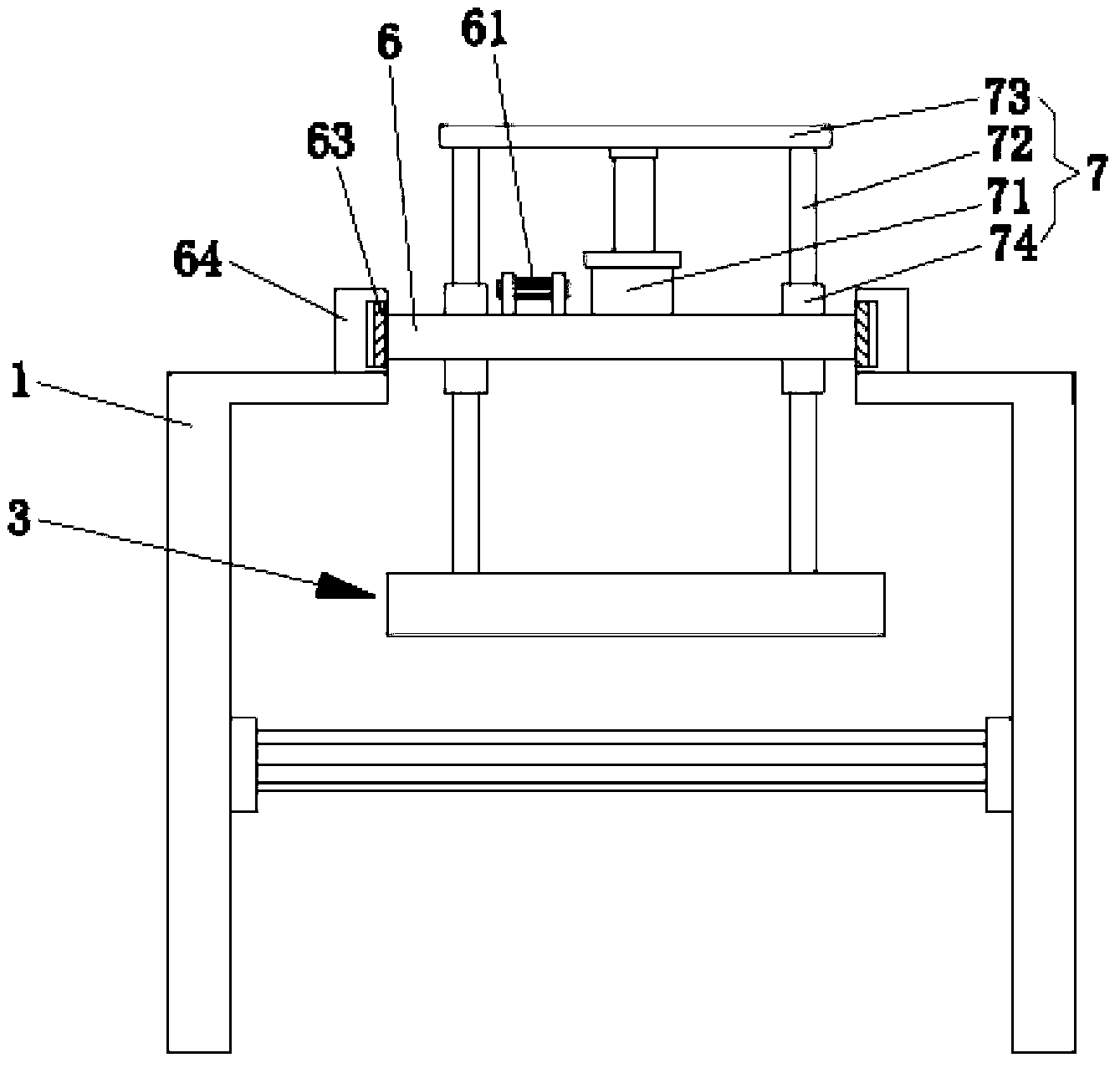 Full-automatic paving machine of ceramic colored code bricks