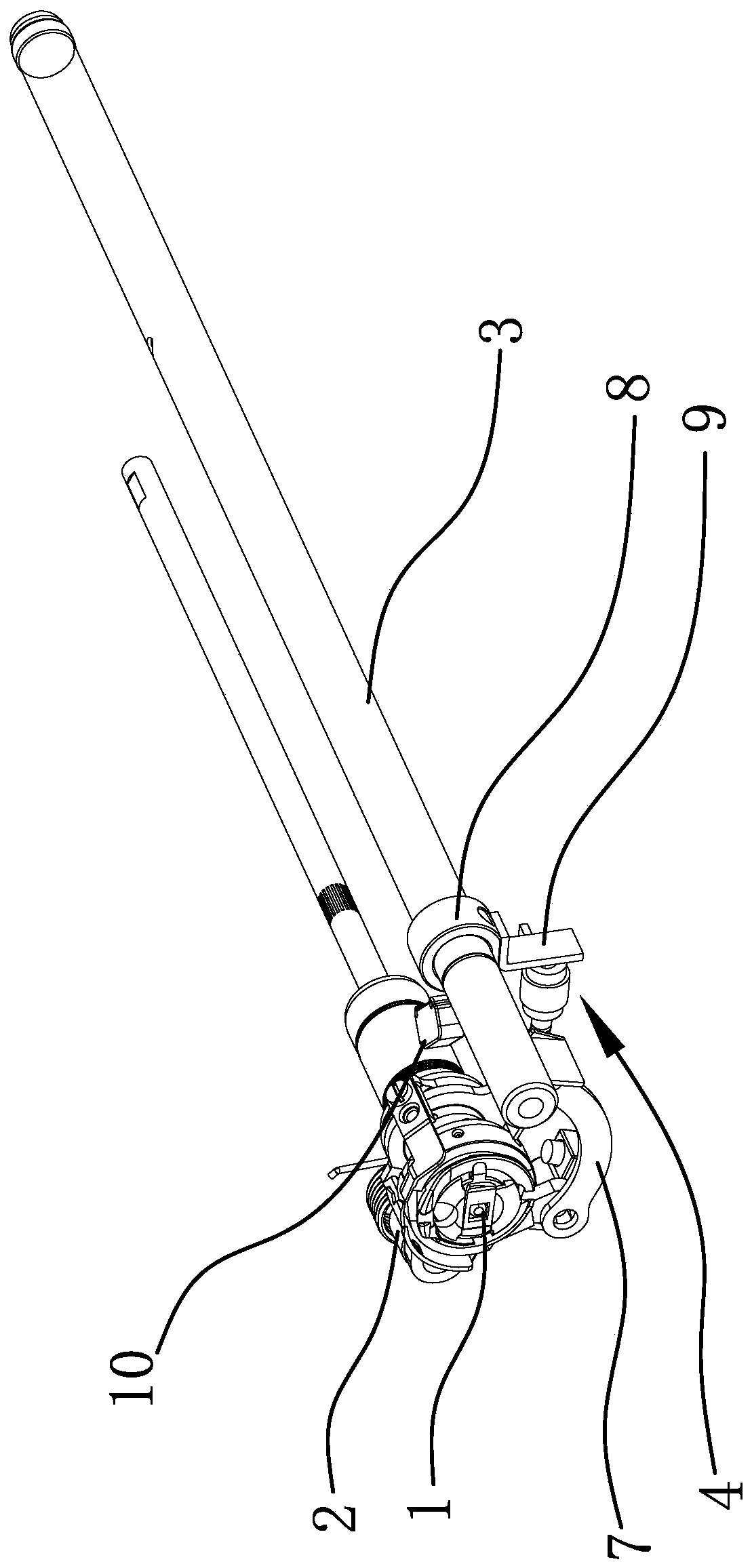 A cleaning structure of a sewing machine